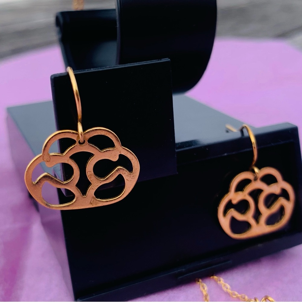 Purpose 1pair Gold Cloud Hooks Earrings